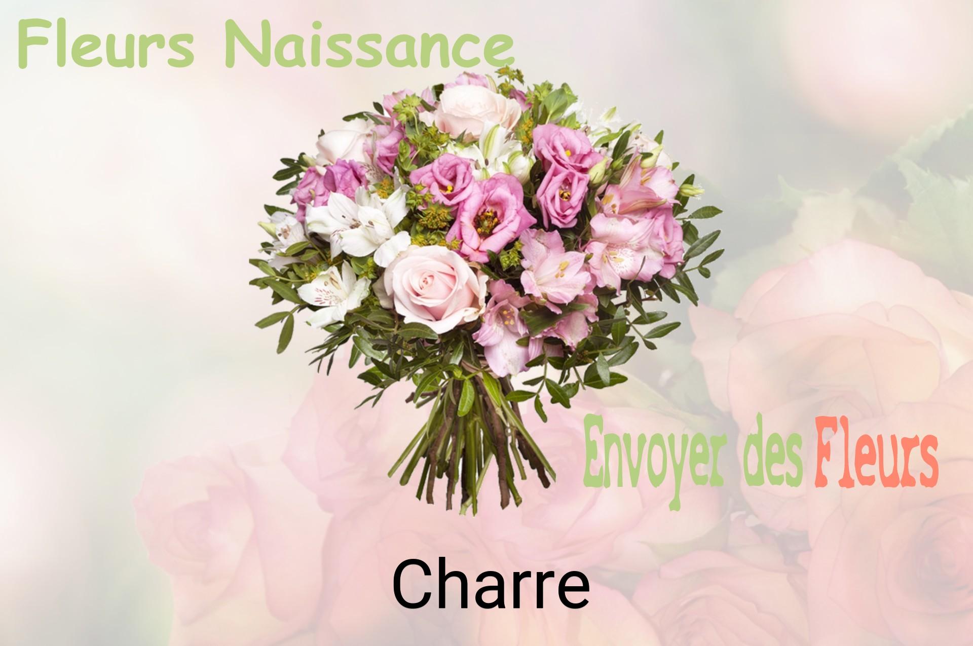 Bouquet de fleurs de naissance livré à Charre